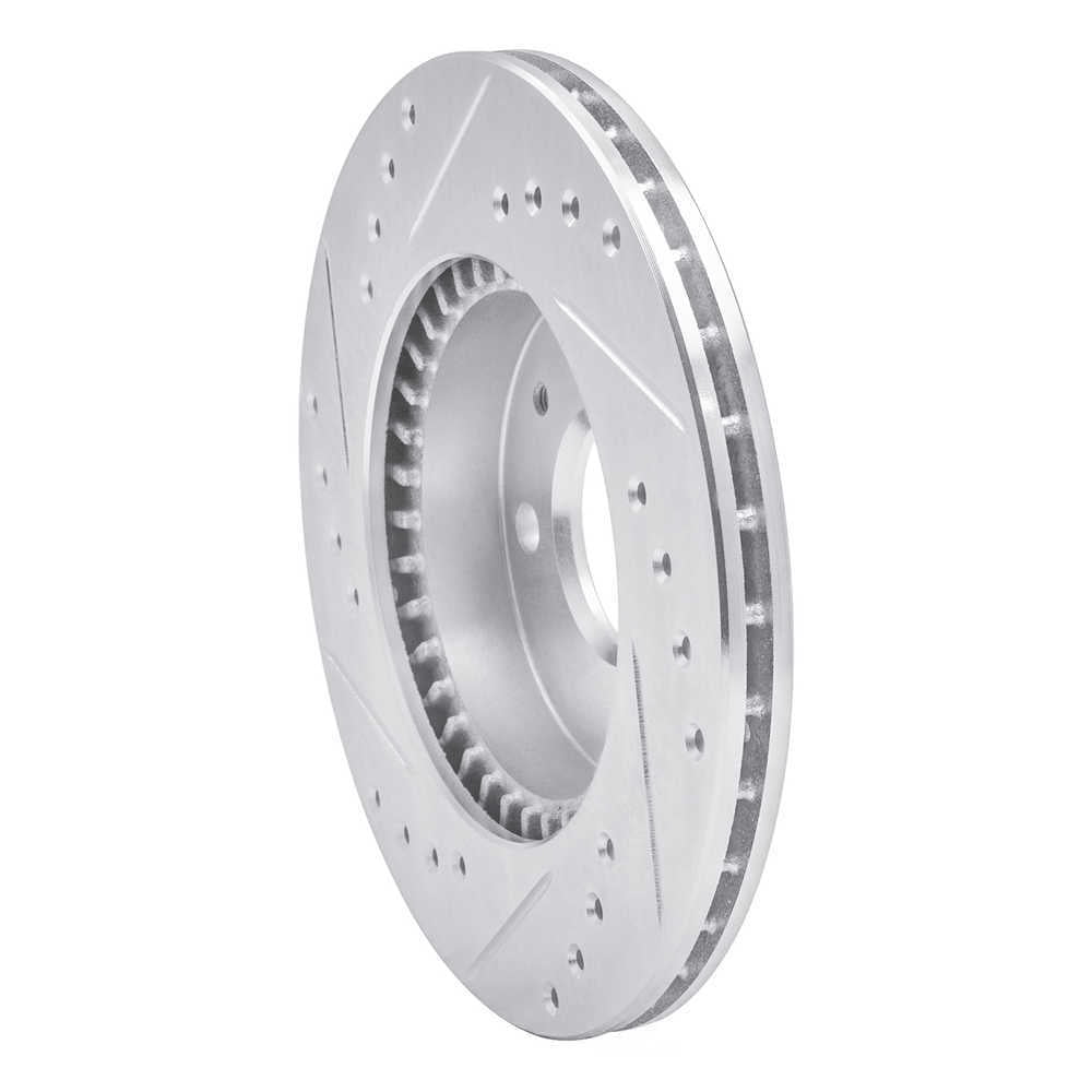 Dynamic Friction Company 631-67045R DFC Brake Rotor - Drilled And Slotted - Silver