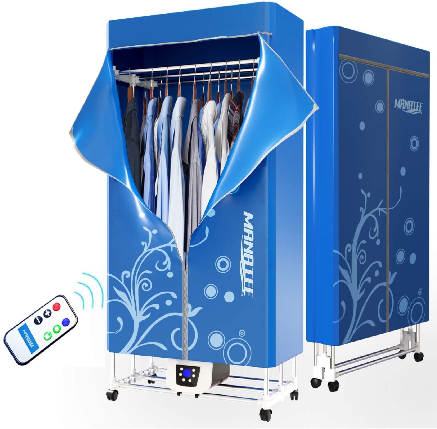 360° convection heating energy saving warm air drying clothes indoor wet clothes 240min timing one-button control dryer Foldable electric 