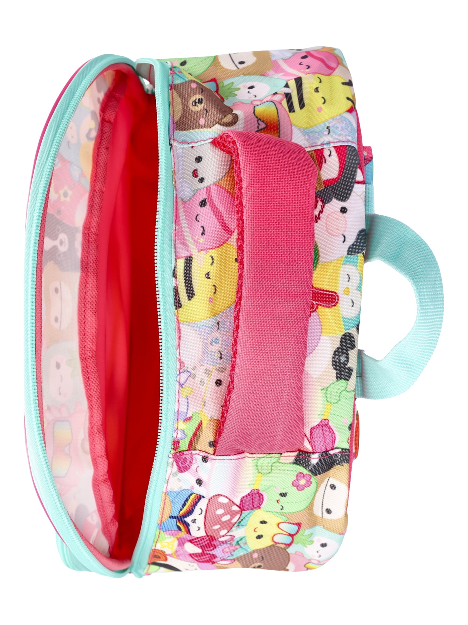 Squishmallows Blocks Girls 17" Laptop Backpack, Pink Multi-Color