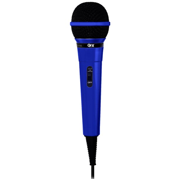 QFX Dynamic Professional Microphone Blue