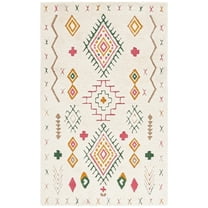 SAFAVIEH Casablanca Giles Southwestern Area Rug, Ivory/Pink, 6' x 9'