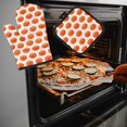 thumbnail image 4 of Guantes de cocina, de horno con patrón de Halloween resistentes al calor,Utensilios de cocina para horno Juegos de almohadillas Utensilios de cocina,Guantes aislantes Tapete Sunnimix Guantes de cocina, 4 of 8