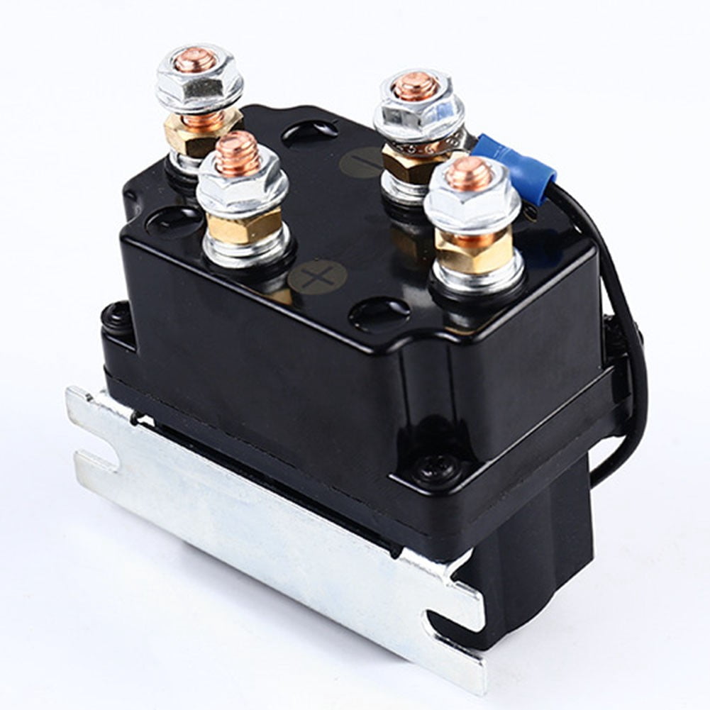 1PCS 24V 250A Winch Magnetic Contactor Relay Remote Control Winch Solenoid Relay For 9000lb SUV/UTV Winch Controlling