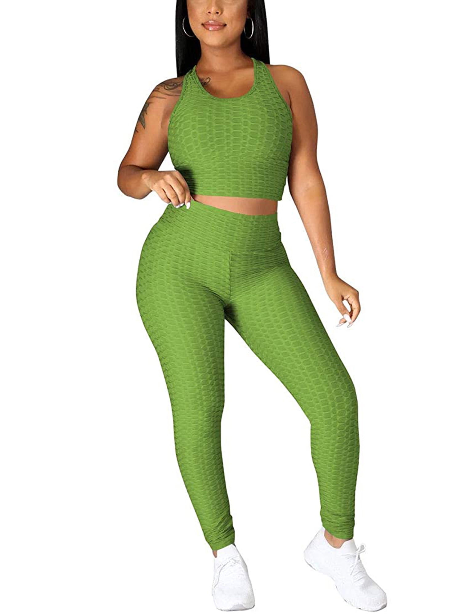 s Workout Outfit 2 Pcs Scrunch Butt 