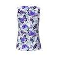 thumbnail image 5 of Lsque Butterflies Printed Workout Tank Tops for Women, Athletic Sports Tank Tops, Compression Sleeveless Dry Fit Shirts,Sleeveless Yoga Shirt-, 5 of 9