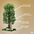 On2Pets Cat Tree with Leaves, Cat House & Cat Activity Tree, Multi