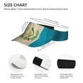 thumbnail image 3 of Guatemala Flag Proud Guatemalan Vintage Visor Hats Adjustable Beach Sun Visors Sports Outdoor Visor For Women Men, 3 of 7