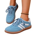 thumbnail image 2 of Willtoo Women's Retro Fashion Sneakers Comfortable Casual Anti Slip Platform Low-Top Sneakers Lace Up Memory Foam Tennis Walking Shoes, 2 of 6