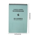 thumbnail image 3 of PEONAVET minute book Eye-Protection Chess Scorebook Matches Score Pad 50 Games100 Moves, 3 of 6