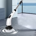 thumbnail image 3 of Electric Spin Scrubber with 7 Heads - 45” Extendable Pole, 2 Speeds, IPX7 Waterproof & USB-C Fast Charge for Tile, Grout & Car, 3 of 5