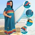 thumbnail image 2 of Toalla SUN CUBE, poncho de surf, secado rápido, con capucha, 112 cm, 2 of 7