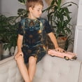 thumbnail image 4 of Balery Forest Meditating Tiger Conjunto de Pijama Infantil de Manga Corta con Estampado – Ropa de Dormir de Algodón Suave-Small, 4 of 6