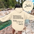thumbnail image 2 of Casual Pullover Hoodie for Women - Front and Back Letter Print Hoodie with Pockets, Loose-Fit Hooded Sweatshirt for Everyday Wear, 2 of 8