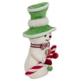 thumbnail image 5 of Northlight Snowman with Candy Cane Christmas Figure - 10", 5 of 6