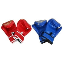 Tineasur 2 Pairs Kids Youth Boxing Gloves Red EVA Padding for Kickboxing Training and Martial Arts Practice