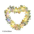thumbnail image 3 of Rourlinge Valentines Day Wreath for Front Door Heart Shaped Wreath with Light String and Bowknot Valentines Day Tinsel Garland Decoration for Door Wall Window Party Decor, 3 of 6