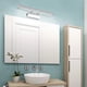 thumbnail image 4 of Espejo de baño Lámpara de pared Lámpara de mesa impermeable ajustable 180° con interruptor Iluminación de acero inoxidable Muebles de baño Maquillaje, 4 of 5