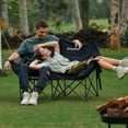 thumbnail image 6 of KingCamp Oversized Double Camping Chair, Loveseat Folding Camping Chair for Adults, Portable Fully Padded Duo Chair Camping Couch, Heavy-Duty Outdoor Lawn Chairs, Supports 600 lbs, 6 of 8
