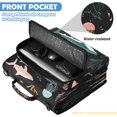 thumbnail image 6 of Zipper Binder with Shoulder Strap 2 inch 3 Ring Waterproof File Folder Organizer Bag 500 Sheet Sharks and Seagrass Pattern, 6 of 8