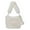 White, variant on TechWave Women's Solid Color Hair Bag Armpit Bag Handbag Crossbody Small Reusable Tote Bag Tote Bag Bulk Mini Tote Bag Large Lunch Tote Canvas Handbag Mesh Beach Tote Womens Shoulder Handbag Tote A