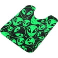 thumbnail image 5 of SKYSONIC Bath Mats Toiletry Mat Out Space Green Man Print, Fluffy Plush Absorbent Bath Rugs Carpet with Non Slip Bottom for Bathroom Floor Toilet Tub and Shower, 5 of 7
