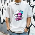 thumbnail image 3 of Men's T Shirts New Trendy Sports Shirt Round Neck Patterned Tee Loose style Creative Gifts for Friends L, 3 of 4
