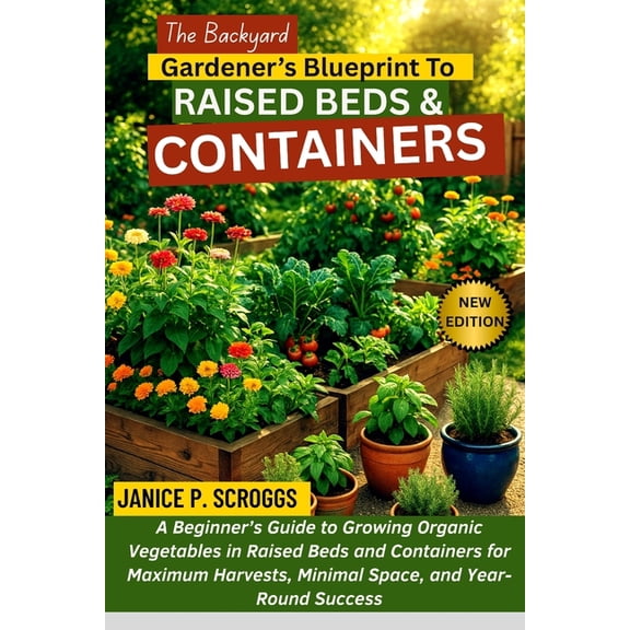 The Backyard Gardener's Blueprint to Raised Beds & Containers: A Beginner's Guide to Growing Organic Vegetables in Raise, (Paperback)