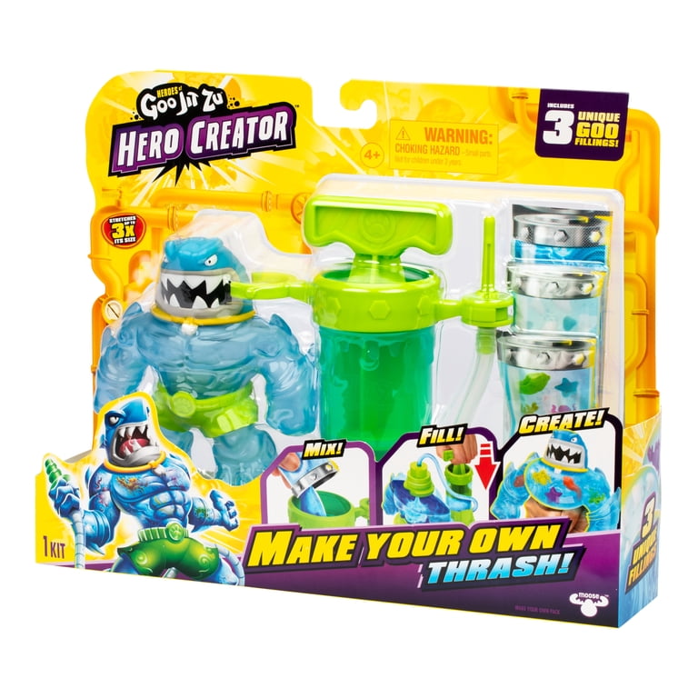MEDICOM TOY - gottu Heroes of Goo Jit Zu, Hero Creator Thrash, Fill & Create, Ages 4+