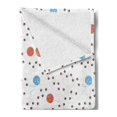 thumbnail image 2 of Cat Soft Flannel Fleece Throw Blanket, Animal Kitten Paw Footprints Paths Clew of Threads Yarn Pet Playful, Cozy Plush for Indoor and Outdoor Use, 60" x 80", Pale Blue Coral Brown, by Ambesonne, 2 of 5