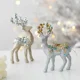 thumbnail image 4 of Figura de alce de reno de Navidad 2024, decoración para mesa, árbol de Navidad, adorno colgante de alce para decoración del hogar, fiesta de Año Nuevo, regalo de Navidad, 4 of 5