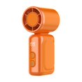 thumbnail image 1 of Ventilador portátil de mano, ajustable, silencioso, fácil de transportar, con pantalla digital. naranja, 1 of 9