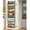 Black, variant on Narrow Over the Door Pantry Organizer, Over the Door Organizer with Adjustable Basket, Pantry Door Organization for Pantry Kitchen Storage Room Spice Rack
