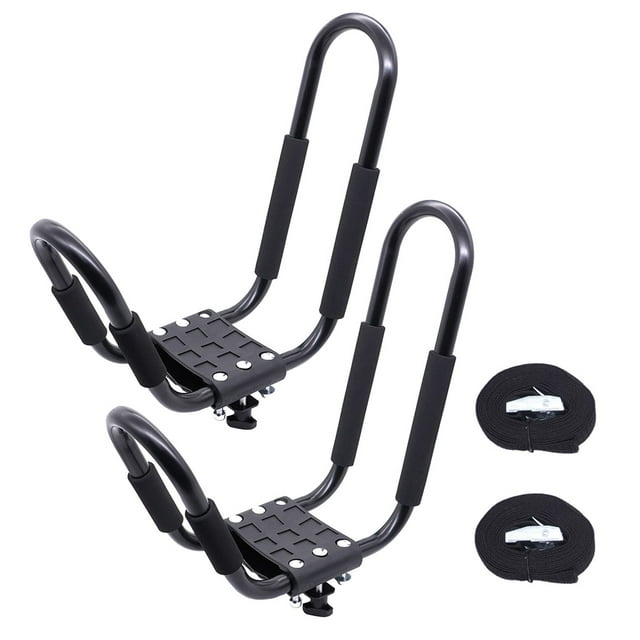 Soidarity Portaequipajes de Metal para techo de Kayak, 2 piezas, soporte para barra transversal J Deportes acuáticos Soidarity OD023370-00