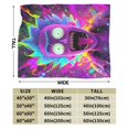 thumbnail image 3 of Rick And Morty Bed Blanket Air Conditioner Quilt Ultra Soft Flannel Blanket All Season Fuzzy Blanket Reversible Fluffy Plush Blanket 50"X40", 3 of 8