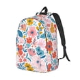 thumbnail image 2 of Daiia Floral Ditsy Vintage Canvas Backpack for Men and Women ,Hiking Backpack,Travel Laptop Bag for School,Large Capacity Backpack, 2 of 8
