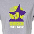 thumbnail image 3 of The Wizard of Oz - Green With Evil - Juniors Cropped Cotton Blend T-Shirt, 3 of 5