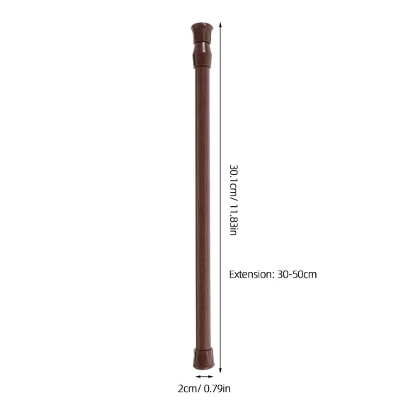 UPOUART 2Pcs No Drill Tension Curtain Rod Metal Adjustable Rod for Windows Doors Light Yellow