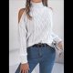 thumbnail image 4 of Suéteres de Mujer con Hombros Descubiertos, Otoño-Invierno 2025, Larga, Suave, Grueso, de Punto , Tops de Jersey. S, 4 of 10
