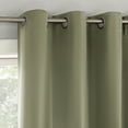 thumbnail image 2 of No. 918 Brandon 2-Piece Magnetic Closure Room Darkening  Grommet Top Curtain Panel, Sage Green, 54.0”W x 96"L, 2 of 9