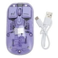 thumbnail image 2 of Gaming Mouse Dual Mode, Transparent RGB Lighting Mouse with 2.4G BT5.0, 3 Speed Sensor, 3000FPS, 400mAh for Home Office, 2 of 7