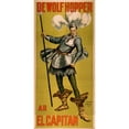 thumbnail image 2 of Sewell Collins 13x24 Gold Ornate Framed and Double Matted Museum Art Print Titled - By Wolf Hopper as the Captain (1899), 2 of 4