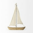 thumbnail image 2 of Wooden Sailboat Sculpture, 2 of 3