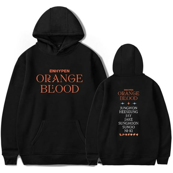 Kpop Enhypen Orange Blood Merch Hoodie unisex fashionable casual streetwear sportswear