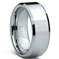 thumbnail image 5 of Metal Masters Mens High-Polish Beveled Edge Tungsten Carbide Ring, 5 of 7