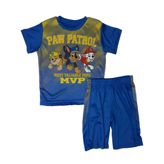 Toddler Boys Paw Patrol Outfit Most Valuable Pups Dog Shirt & Shorts Set 2T