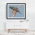 thumbnail image 2 of Green Heron Poised To Strike - Photography Bird Wildlife Nature Animal Scenic Woodland Black Framed Wall Art Print 9 x 12 inches, 2 of 3