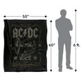 thumbnail image 5 of ACDC Blanket, 50"x60", Rock Label, Silky Touch Super Soft Throw, 5 of 6