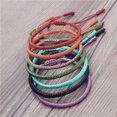 thumbnail image 4 of Xinyolin Unisex Bracelet Solid Color Handmade Rope Braided, Lucky Bangle Jewelry for Party, 4 of 8