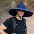thumbnail image 4 of Leotruny Super Wide Brim Bucket Hat UPF50+ Waterproof Sun Hat for Fishing Hiking Camping, 4 of 6