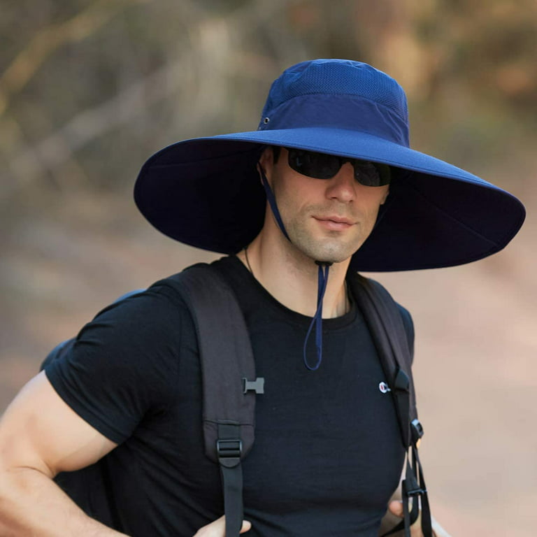 Heldig Super Wide Brim Bucket Hat UPF50+ Waterproof Sun Hat for